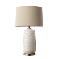 Modern Home Ceramic Table Lamp - Cream, LHCLTL49060, table lamp, 