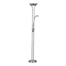 Load image into Gallery viewer, Mother &amp; Child Floor Lamp, Satin Silver, Metal &amp; Glass, LHSL5430SS, LED Integrated Floor Lamp,
