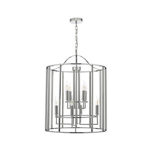 Myka 8 Light Lantern Polished Chrome