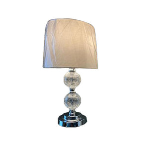 Noche Bedside Lamp Glass Bassl Chrome (Single)