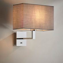 Load image into Gallery viewer, Norton Rect Wall Light CR/CH In Use
