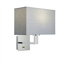 Load image into Gallery viewer, Norton Rect Wall Light CR/CH
