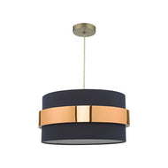 Oki Easy Fit Navy Blue Shade With Copper Band, LHDAROKI6523, hanging shade, 