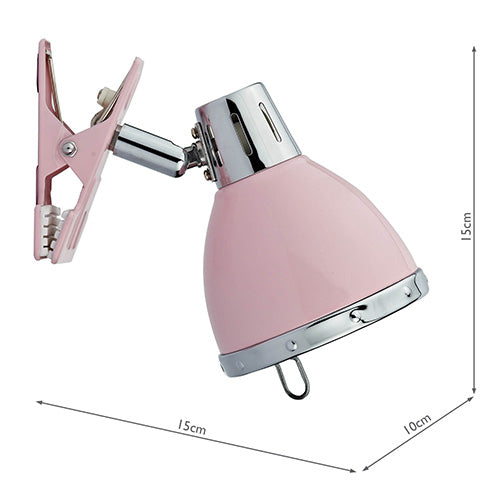 Osaka Clip On Spotlight Pink Polished Chrome – the-lighthouse