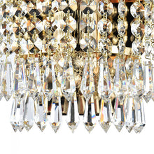 Load image into Gallery viewer, Palace Gold Crystal Wall Light Close Up Bottom
