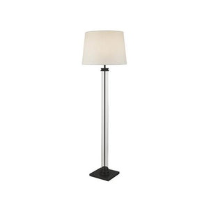 Pedestal Floor Lamp Black Metal