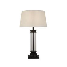 Load image into Gallery viewer, Pedestal Table Lamp Black Metal
