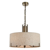 Peillon 3L Antique Brass Pendant, LHCLPF2019/3AB, ceiling light, 