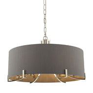 Peillon 5 Light Grey + Chrome, LHCLPF2019/5CR, ceiling light, 