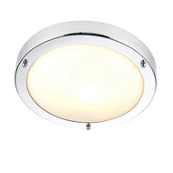 Portico Chrome Flush Bathroom on, LHEND59850, bathroom wall light,