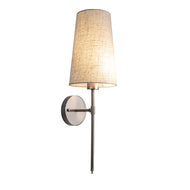 Rechargeable LED Brushed Nickel Wall Lamp and Shade, LHMQL1548, wall light,