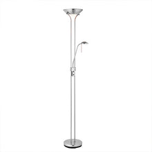 Load image into Gallery viewer, Rome Mother and Child Floor Lamp Satin Chrome
