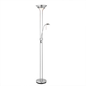 Rome Mother and Child Floor Lamp Satin Chrome