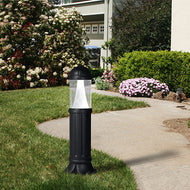 Sauro 800mm 10W Black LED Bollard, LHECIFMD15554CRB, outdoor lighting,