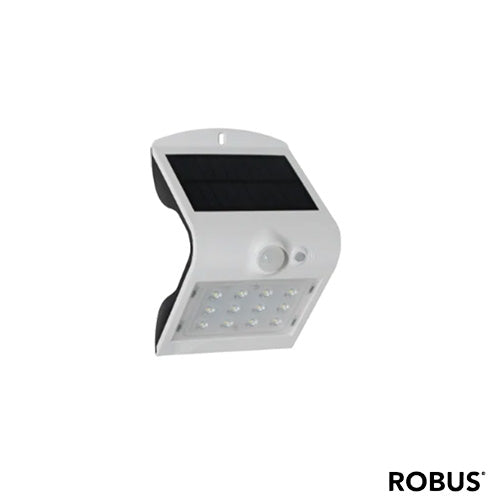 SOL 1.5W Solar LED Wall Light With PIR IP65 White 4000K