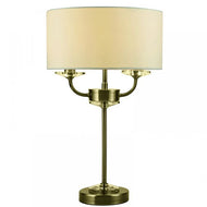 Stylo 2lt Table Lamp Antique Brass, LHCLTLSTYLO/2AB, table lamp, 