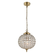 Tanaro 1 Light Antique Brass Pendant, LHENDEH-TANARO-AB, ceiling light,