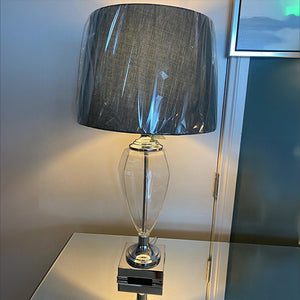 Tishan Home Thira Table Lamp Chrome Metal In Use