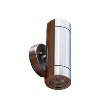 Load image into Gallery viewer, Twin Fixed Wall Light - Stainless Steel - IP65
