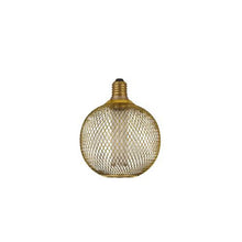 Load image into Gallery viewer, Wire Mesh Effect Globe Lamp - Gold Metal
