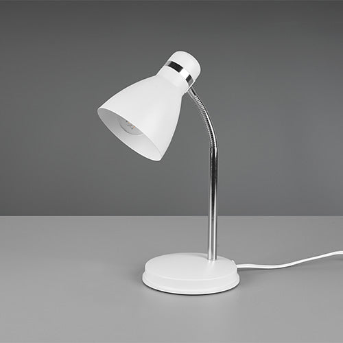 White Harvey Desk Lamp on Table