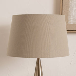 Winston 30cm Taupe Handloom Tapered Cylinder Shade on Floor Lamp