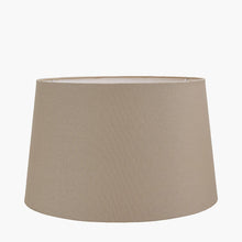 Load image into Gallery viewer, Winston 30cm Taupe Handloom Tapered Cylinder Shade
