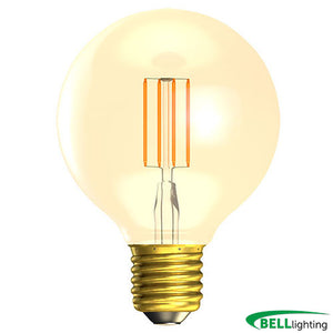 Bell 4W LED ES Vintage Globe Amber 2000K Non Dimmable