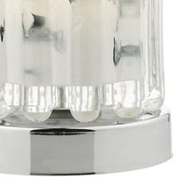 Load image into Gallery viewer, Elf Touch Table Lamp Polished Chrome With Ribbed Glass Zoomed

