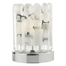 Load image into Gallery viewer, Elf Touch Table Lamp Polished Chrome With Ribbed Glass
