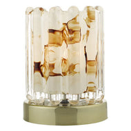 Elf Touch Table Lamp Antique Brass With Ribbed Glass, LHDARELF4175, touch table lamp, 