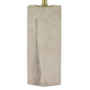 Nalani Table Lamp Pink & Marble Effect With Shade Base