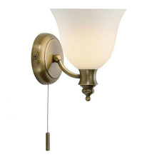 Load image into Gallery viewer, Oboe Single Wall Bracket Antique Brass IP44
