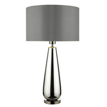 Load image into Gallery viewer, Pablo Table Lamp Black Chrome Base c/w Smoked Grey Shade
