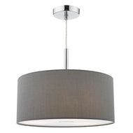 Ronda 40cm 3 Light Pendant Slate Grey c/w Diffuser, LHDARRON1039, ceiling light, 