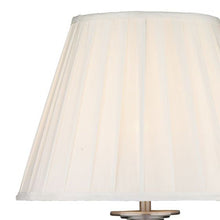 Load image into Gallery viewer, Siam Table Lamp complete with Shade Satin Chrome Shade
