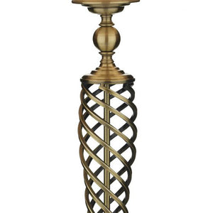 Siam Table Lamp complete with Shade Antique Brass Centre