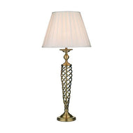 Siam Table Lamp complete with Shade Antique Brass