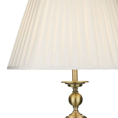 Siam Floor Lamp complete with Shade Antique Brass – the-lighthouse