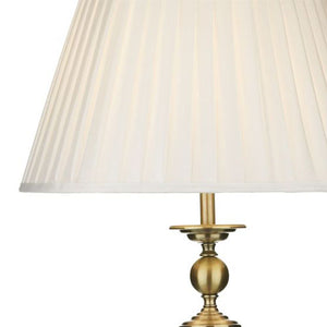 Siam Floor Lamp complete with Shade Antique Brass Shade