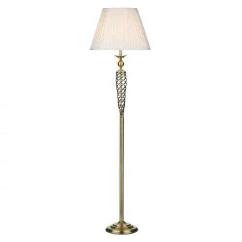 Bybliss Floor Lamp Antique Brass With Shade