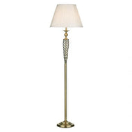 Siam Antique Brass Floor Lamp w/ Shade, LHDARSIA4975, floor lamp, 