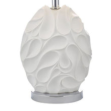Load image into Gallery viewer, Zachary Table Lamp White Oval Cw Shd
