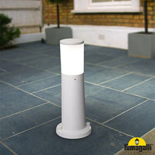 Load image into Gallery viewer, AMELIA 400 BOLLARD 12W LED GREY In Use                            
