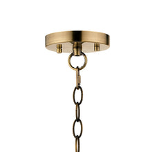 Load image into Gallery viewer, Pandora 3 Light Crystal Pendant - Antique Brass
