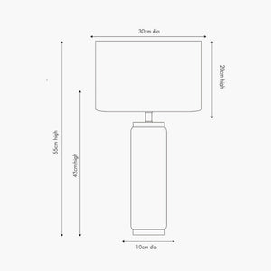 Carrara Grey Marble Effect Tall Ceramic Table Lamp the-lighthouse.ie