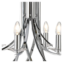Load image into Gallery viewer, Ascona Chrome 12 Light Fitting Clear Glass Sconces Lights
