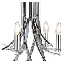 Load image into Gallery viewer, Ascona Satin Silver 12 Light Fitting Clear Glass Sconces
